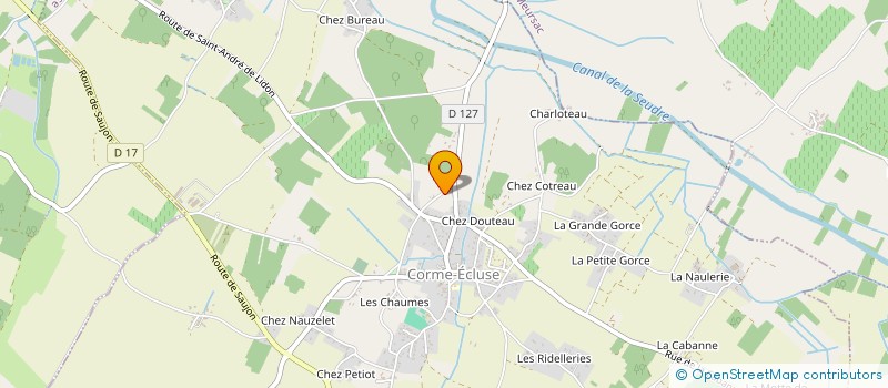 localisation de l'entreprise MADAME ALINE BEAUDINET  CORME-ECLUSE