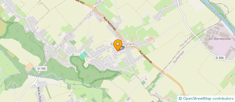 localisation de l'entreprise MADAME ALINE BEAUVILAIN  RACQUINGHEM