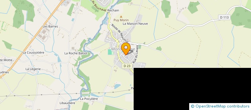 localisation de l'entreprise MADAME ALINE BERTRAND  MONSIREIGNE