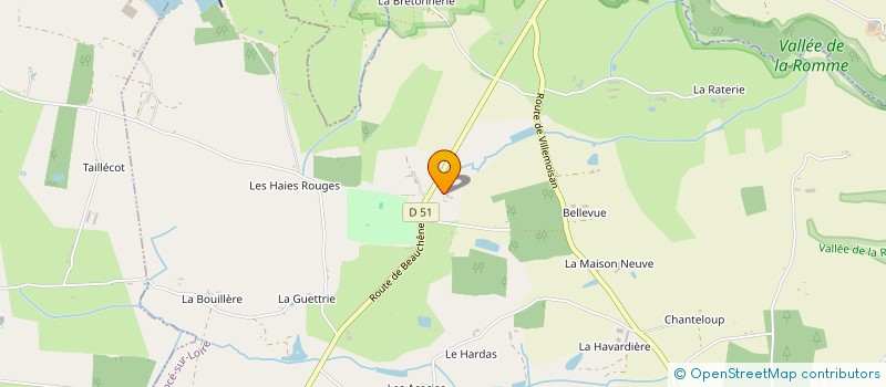 localisation de l'entreprise MADAME ALINE BESNARD  CHAMPTOCE-SUR-LOIRE