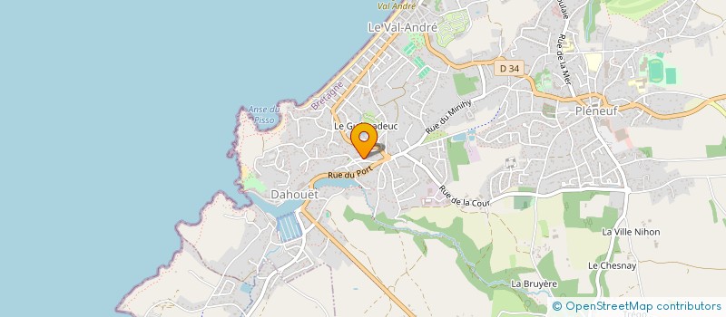 localisation de l'entreprise MADAME ALINE BIDAN  PLENEUF-VAL-ANDRE