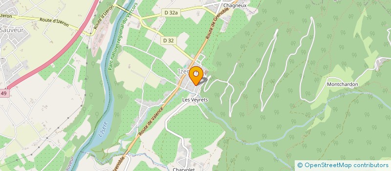 localisation de l'entreprise MADAME ALINE BILLON-GALLAND  IZERON