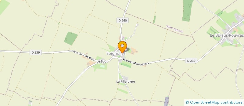localisation de l'entreprise MADAME ALINE BISSON à SOIGNOLLES