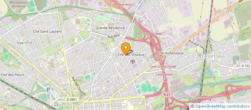 localisation de l'entreprise MADAME ALINE BOCQUET  LENS