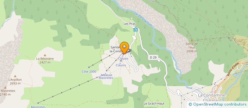 localisation de l'entreprise MADAME ALINE BOERI  LA CONDAMINE-CHATELARD