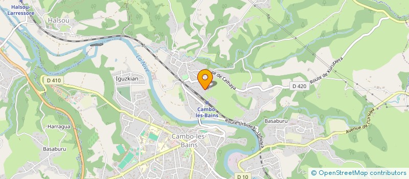 localisation de l'entreprise MADAME ALINE BOILLOD  CAMBO-LES-BAINS