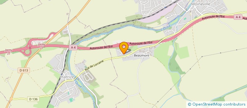 localisation de l'entreprise MADAME ALINE BONMARCHAND  MOINEVILLE