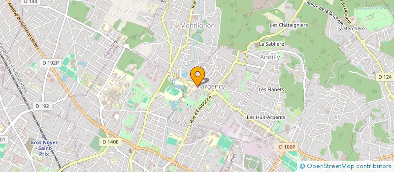 localisation de l'entreprise MADAME ALINE BONNEVILLE  MARGENCY