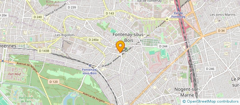 localisation de l'entreprise MADAME ALINE BONUS à FONTENAY-SOUS-BOIS