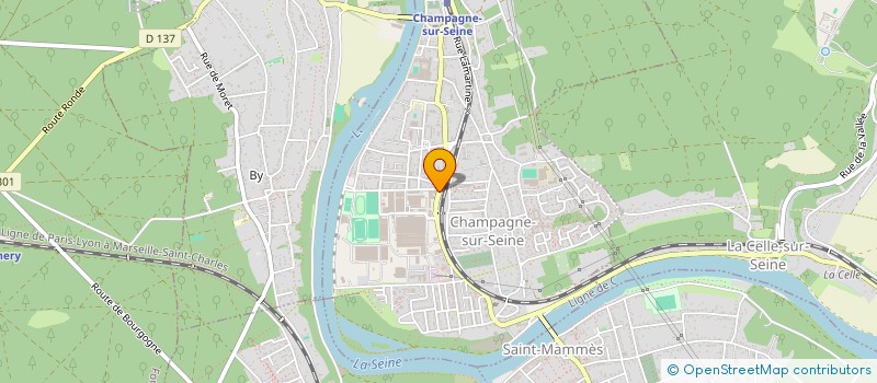 localisation de l'entreprise MADAME ALINE BORDENAVE  CHAMPAGNE-SUR-SEINE