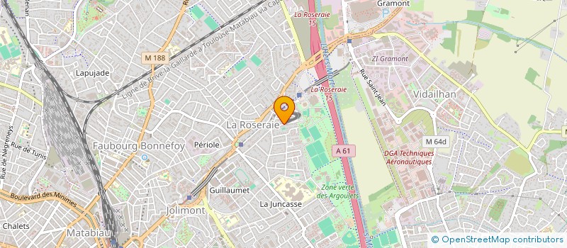 localisation de l'entreprise MADAME ALINE BORDIN  TOULOUSE