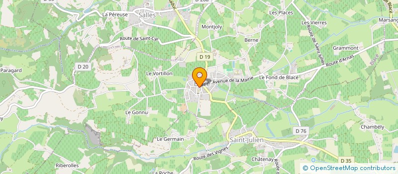 localisation de l'entreprise MADAME ALINE BORELLO  BLACE