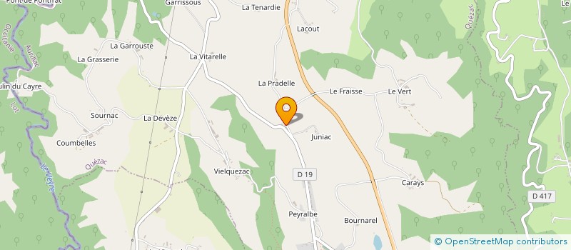 localisation de l'entreprise MADAME ALINE BORIE à MONTMURAT