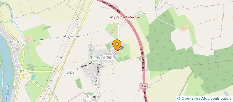 localisation de l'entreprise MADAME ALINE BOURSON  CHARLY-ORADOUR