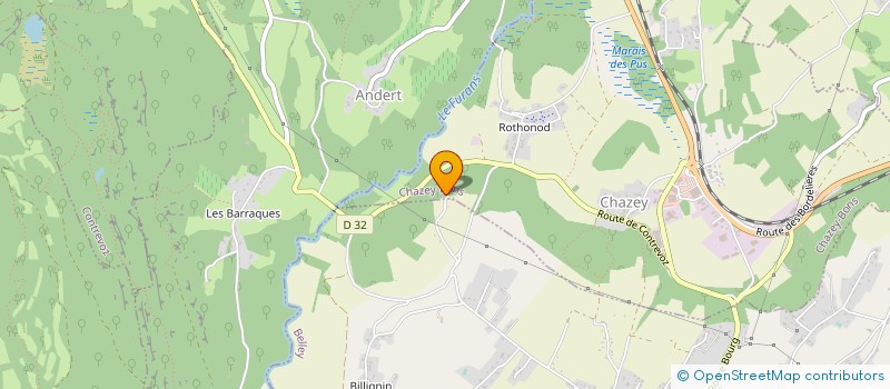 localisation de l'entreprise MADAME ALINE BOUVET  BELLEY