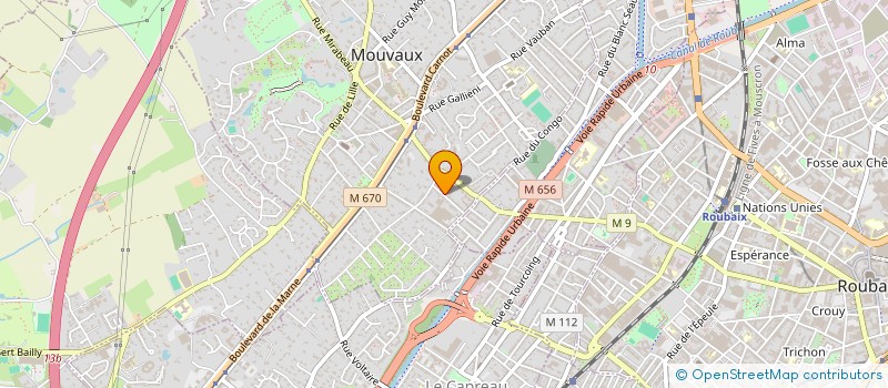 localisation de l'entreprise MADAME ALINE BRESSEL à MOUVAUX