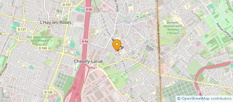 localisation de l'entreprise MADAME ALINE BRICHE  CHEVILLY-LARUE