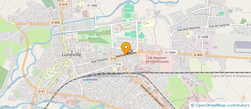 localisation de l'entreprise MADAME ALINE BRIFFE  LUNEVILLE