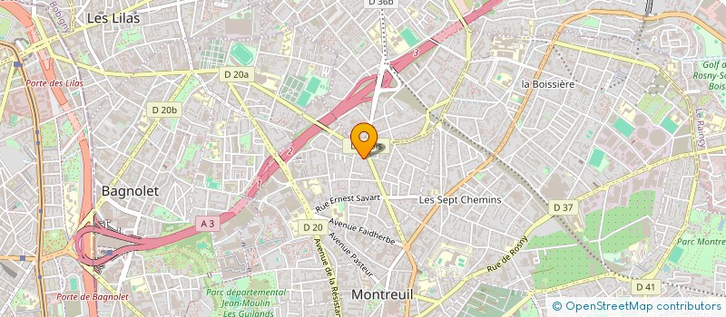 localisation de l'entreprise MADAME ALINE BRIQUEZ à MONTREUIL