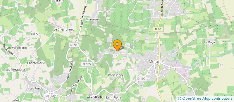 localisation de l'entreprise MADAME ALINE BROYER  MORANCE