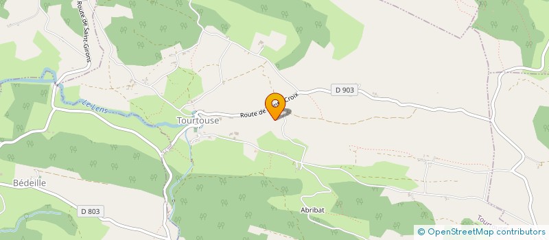 localisation de l'entreprise MADAME ALINE BRUEL à SAINTE-CROIX-VOLVESTRE