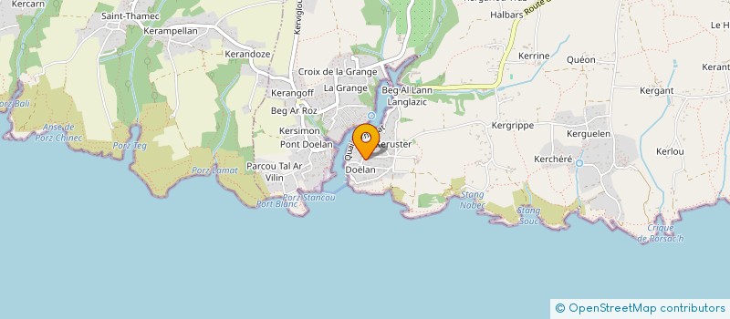 localisation de l'entreprise MADAME ALINE BRUGMANS  CLOHARS-CARNOET