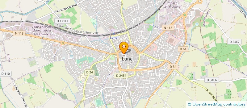 localisation de l'entreprise MADAME ALINE BRUNEL à LUNEL