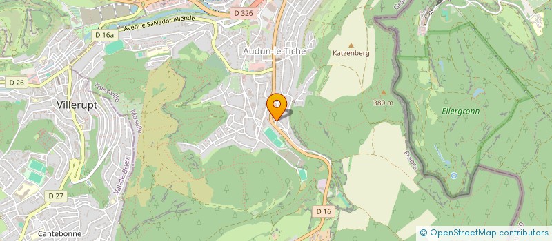 localisation de l'entreprise MADAME ALINE BRUNEL  AUDUN-LE-TICHE