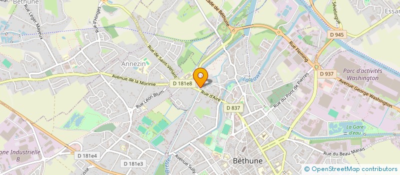 localisation de l'entreprise MADAME ALINE BULTEL à BETHUNE