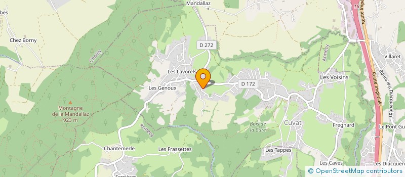 localisation de l'entreprise MADAME ALINE BUSSAT  CUVAT