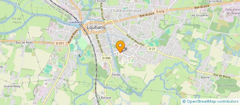 localisation de l'entreprise MADAME ALINE CABURET à LOUHANS