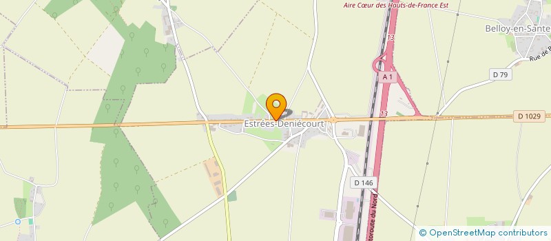 localisation de l'entreprise MADAME ALINE CADET  ESTREES-DENIECOURT