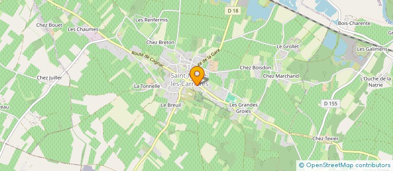 localisation de l'entreprise MADAME ALINE CAFFY à SAINT-MEME-LES-CARRIERES