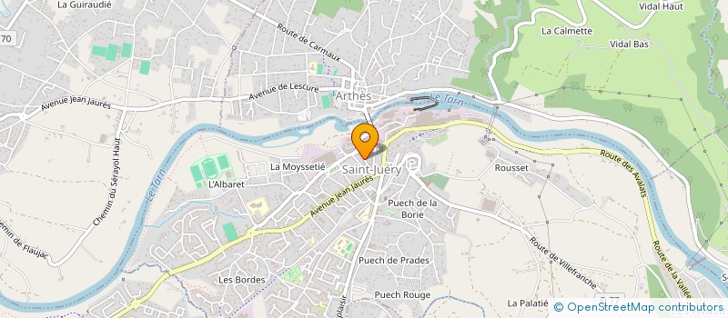 localisation de l'entreprise MADAME ALINE CALDERAN  FREJAIROLLES