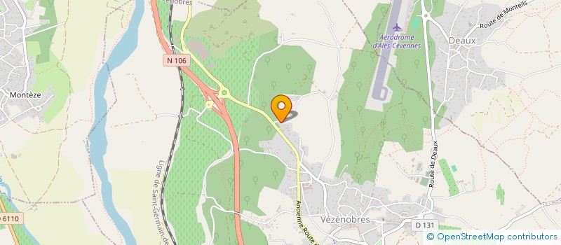 localisation de l'entreprise MADAME ALINE CAPRARA  VEZENOBRES