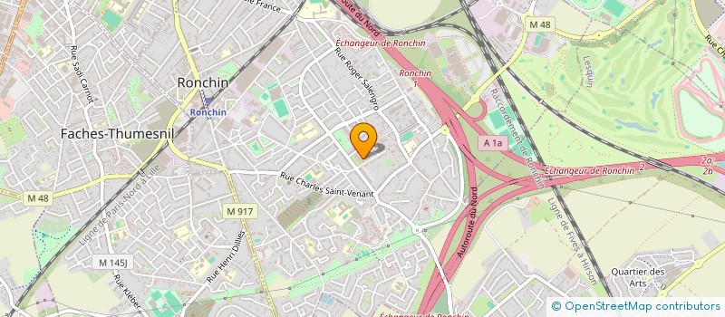 localisation de l'entreprise MADAME ALINE CARBONNEL  RONCHIN