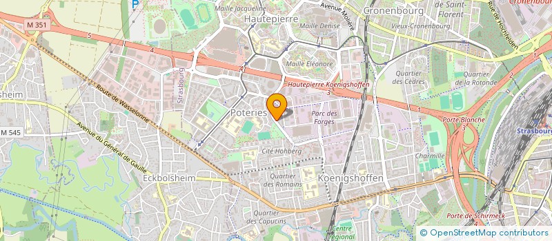 localisation de l'entreprise MADAME ALINE CARUSO à STRASBOURG