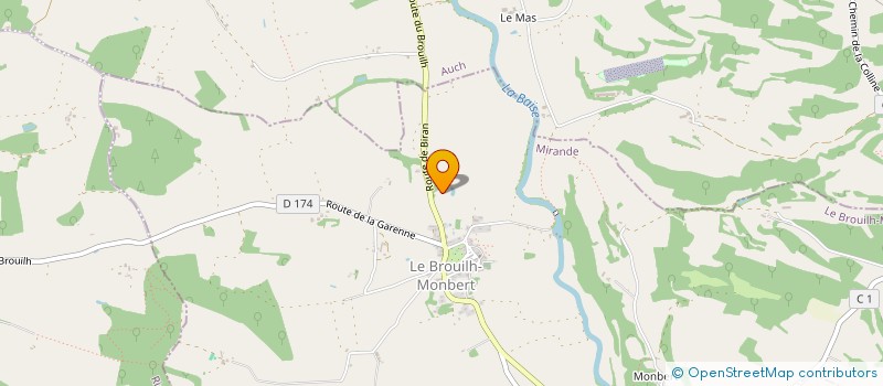 localisation de l'entreprise MADAME ALINE CASTAY  LE BROUILH MONBERT