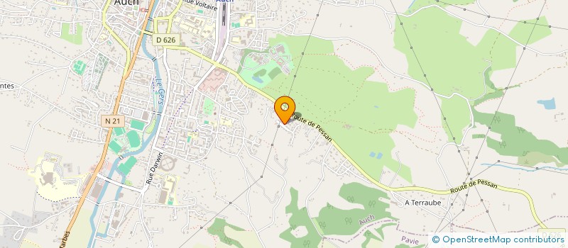 localisation de l'entreprise MADAME ALINE CAZAUBON  AUCH