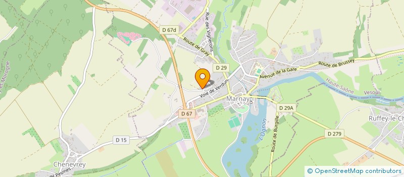 localisation de l'entreprise MADAME ALINE CAZENAVE  MARNAY