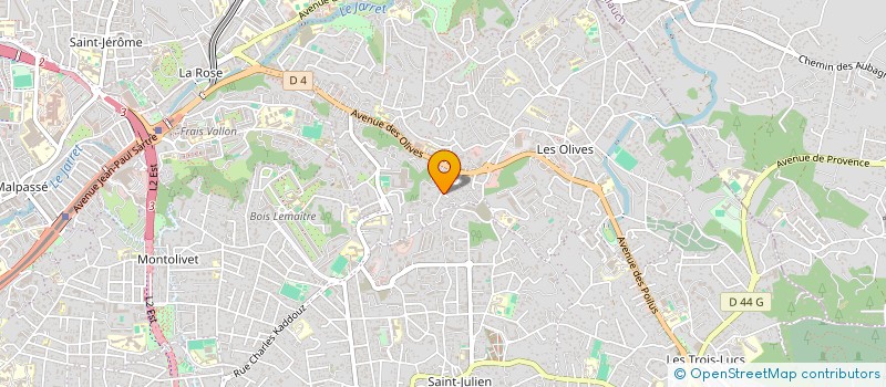localisation de l'entreprise MADAME ALINE CHAKARIAN  MARSEILLE