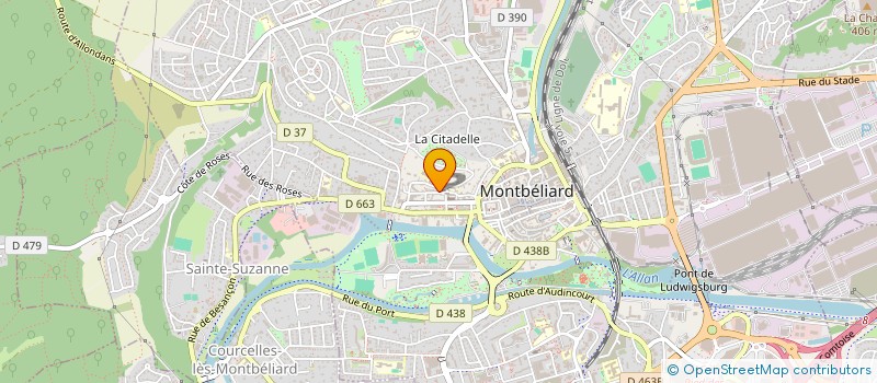 localisation de l'entreprise MADAME ALINE CHAMBERT  MONTBELIARD
