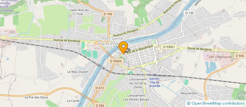 localisation de l'entreprise MADAME ALINE CHAMIGNON  SAINTE-FOY-LA-GRANDE