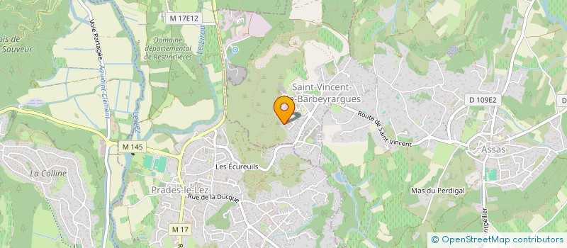 localisation de l'entreprise MADAME ALINE CHAMPSAUR  SAINT-VINCENT-DE-BARBEYRARGUES