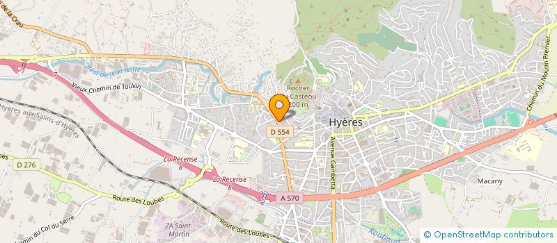 localisation de l'entreprise MADAME ALINE CHASTEL à HYERES