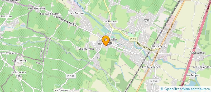 localisation de l'entreprise MADAME ALINE CHAUVET à LA CHAPELLE-DE-GUINCHAY