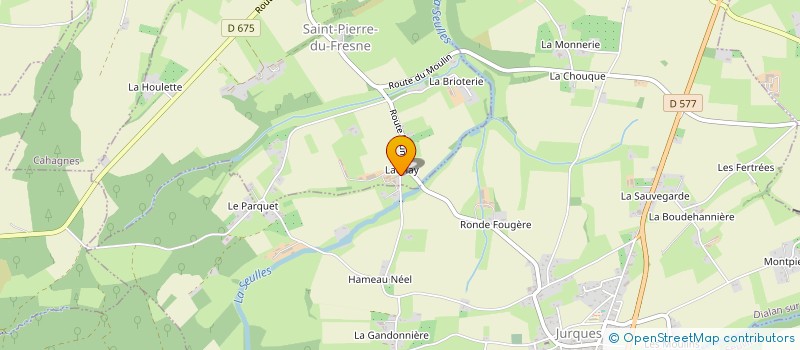 localisation de l'entreprise MADAME ALINE CHAUVET  SAINT-PIERRE-DU-FRESNE