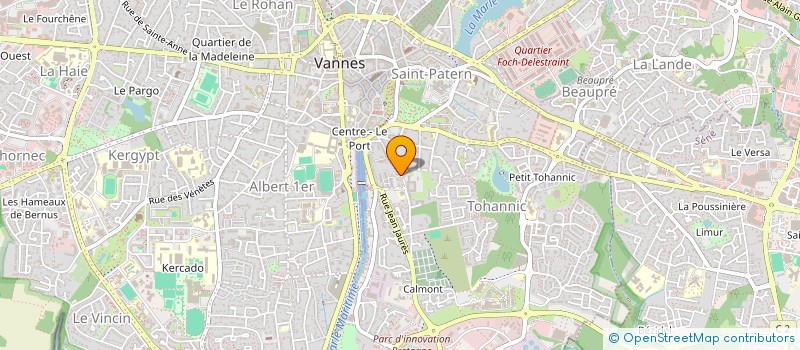 localisation de l'entreprise MADAME ALINE CHAUVIN à VANNES