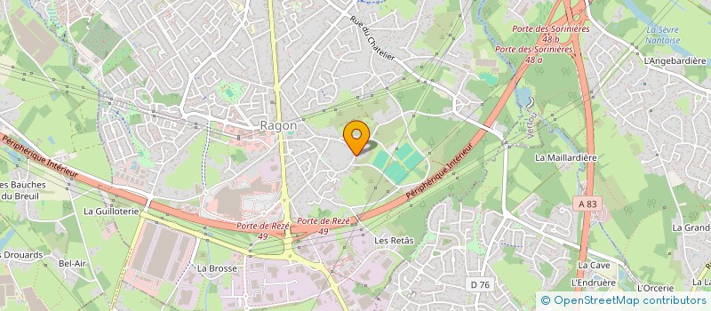 localisation de l'entreprise MADAME ALINE CHENE  REZE