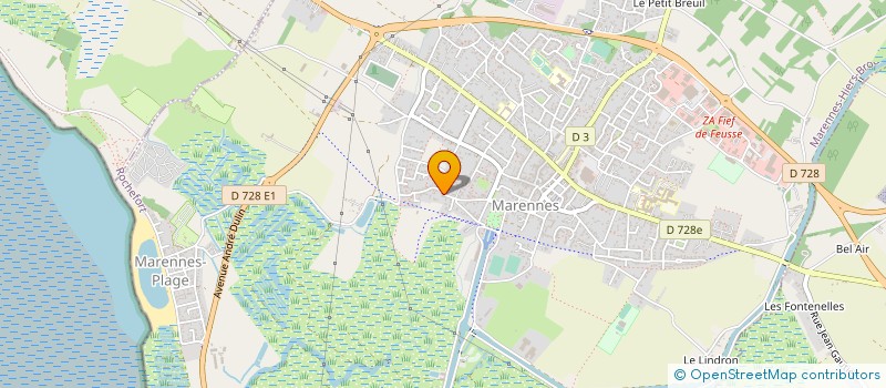 localisation de l'entreprise MADAME ALINE CHERASSE  MARENNES-HIERS-BROUAGE